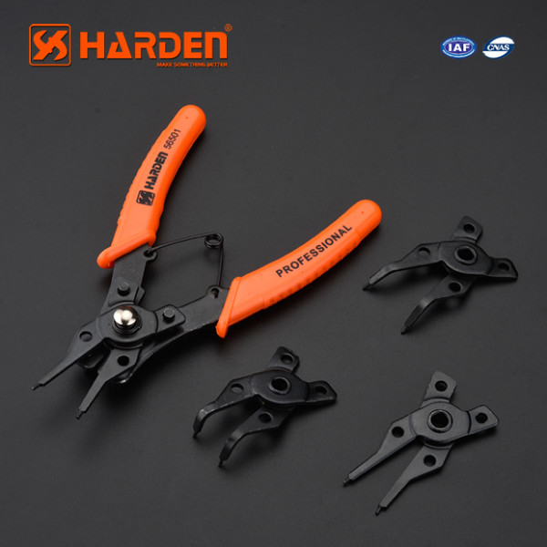 Harden 4.5" 5Pcs Chrome Vanadium Circlip Plier Set Model: 560501