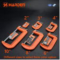 Harden G Clamp Professional Alloy Steel C Clamp  ( 2" | 3" | 4" | 6" | 8" | 10" ) 