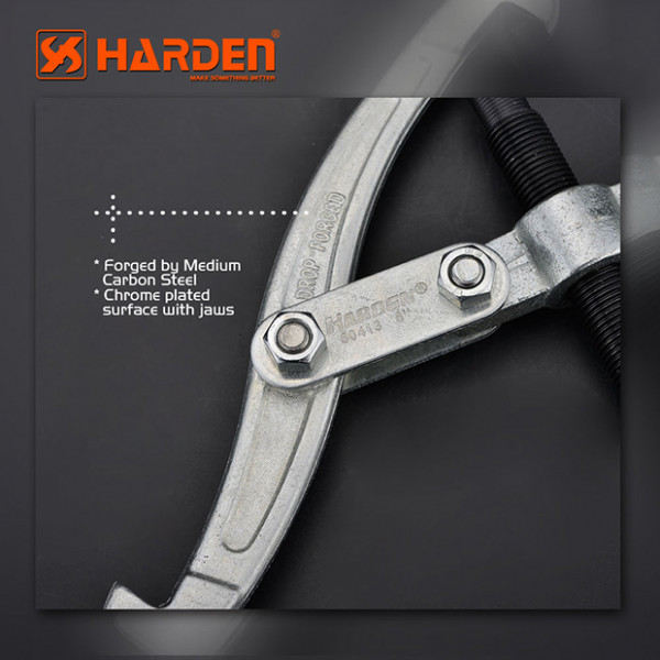 Harden 2 Jaws Bearing Puller, Available Sizes ( 3" | 4" | 6" | 8" ), Gear Puller  Professional Carbon Steel  Model: 600411 | 600412 | 600413 | 600415