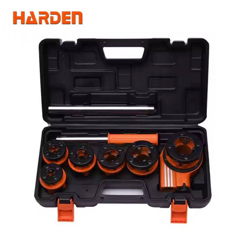 Harden 9pcs Pipe Threading Set Auto Die Set Model: 600871