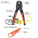 Harden RJ45 Professional Modular Plug Crimping Tools Internet Punch Model: 660631