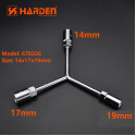 HARDEN Auto Repairing Professional Y-Type Wrench ( 12x14x17mm | 14x17x19mm ) Model: 670225 & 670226
