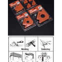 Harden 4Pcs Welding Magnetic Angle Set Corner Clamp, Multi-Angle, for Welding and Holding Purpose, 4.5kg Holding Force Capacity Model: 765010
