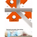Harden 4Pcs Welding Magnetic Angle Set Corner Clamp, Multi-Angle, for Welding and Holding Purpose, 4.5kg Holding Force Capacity Model: 765010