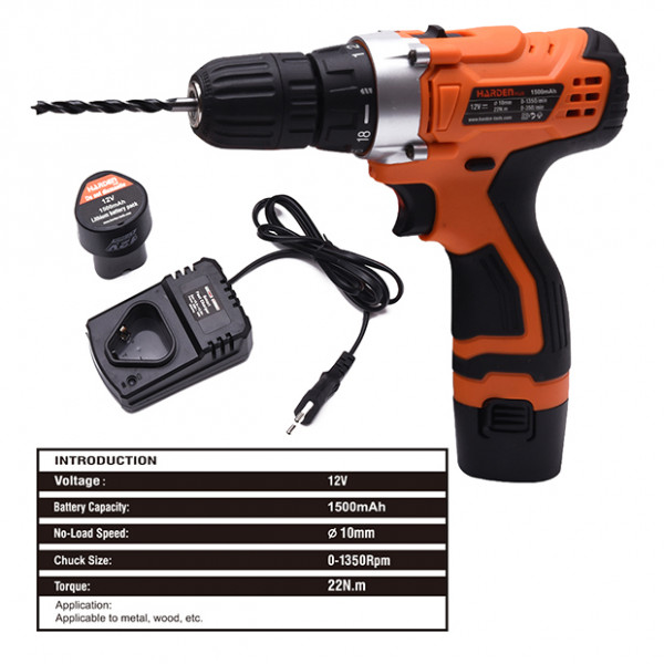 HARDEN Multi-Functional Power Drills Combo Tools 36 Pcs Electric Impact Drill Tool Set with Blow Case 510836