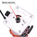 HARDEN 580w Hand Electric Wood Trimmer Router Hand Brushless Electric Wood Trimmer Portable Woodworking Collet Chuck Diameter Model: 752732