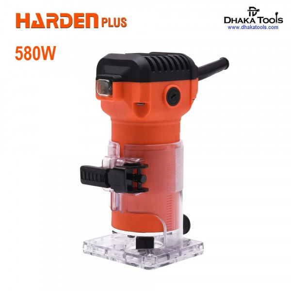 HARDEN 580w Hand Electric Wood Trimmer Router Hand Brushless Electric Wood Trimmer Portable Woodworking Collet Chuck Diameter Model: 752732