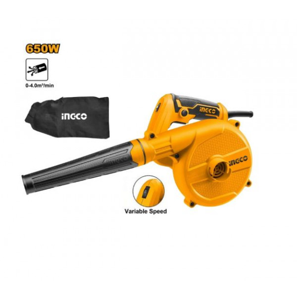 INGCO Aspirator Blower 650W Heavy Duty with Variable Speed – Model AB6038