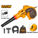 INGCO Aspirator Blower 800W Heavy Duty with Variable Speed – Model AB8038