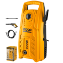INGCO HPWR14008 High Pressure Washer – 1400W Induction Motor, 130 Bar (1900PSI), 5.5 L/min Flow Rate, Car & Bike Washer with 5m Pressure Hose