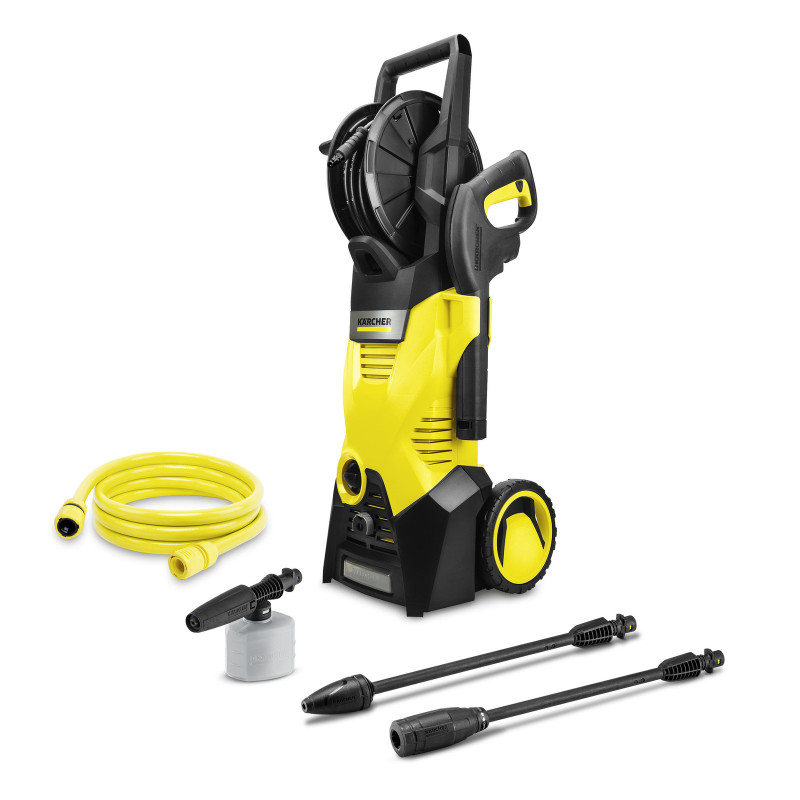 KARCHER K3 HR Plus High Pressure Washer | 1400W Power | 120 Bar | Integrated Hose Reel | Dirt Blaster | Car Washer | Stock: 15992610