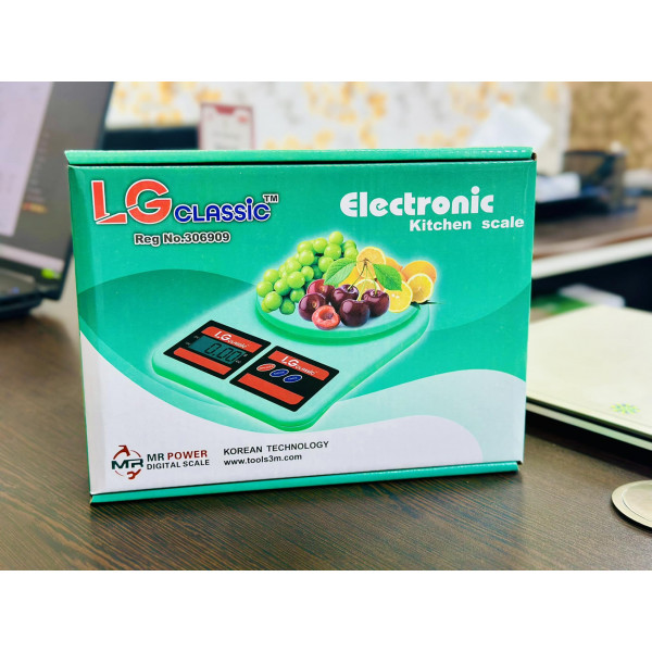 LG Classic Digital Kitchen Weight Scale Up to 5Kg Model: LG5KG
