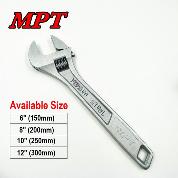 MPT Adjustable Wrench ( 6" | 8" | 10" | 12" ) Model: MHC01001