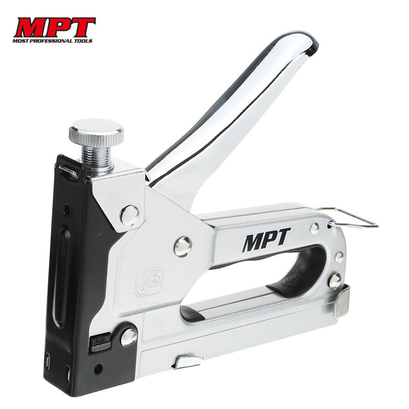 MPT Heavy Duty Manual Nail Staple-Clamp Stapler for Furniture Wood Upholstery Woodworking Rivet Tool MHI03002