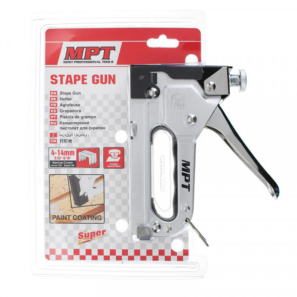 MPT Heavy Duty Manual Nail Staple-Clamp Stapler for Furniture Wood Upholstery Woodworking Rivet Tool MHI03002