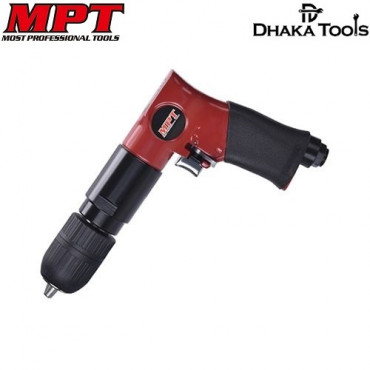 MPT Air Drill (3/8") 10mm Pneumatic Air Drill Tool Pressure: 6.9bar Air Inlet: 1/4  Forward & Reverse mode, Model: MAD710