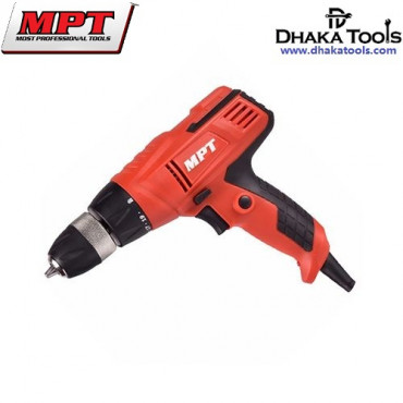 MPT Electric Drill 300W, 10mm chuck 750rpm Speed  Model No: MED3006