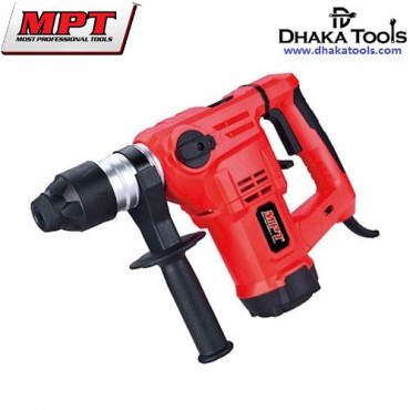 MPT Rotary Hammer SDS-Plus 5kg 1500W 32mm with Bit & Chisels Model No: MRH3203