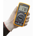 FLUKE 17B+ Digital Multimeter, for Electrical Applications, Measures AC/DC Voltage 1000V, Current Measurements to 10A, Resistance, Continuity, Diode, Capacitance, Frequency, and Temperature Testing
