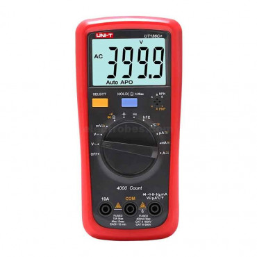 UNI-T UT136C+ Digital Multimeter AC/DC 1000V, 10A, 40MΩ, 40mF, 400Hz~40mHz