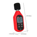 UNI-T UT353 Mini Sound Level Meter Decibel Meter, Digital Sound Level Meter 30-130dB Audio Noise Volume Measure Device Sound Meter Max/Min Fast/Slow Data Hold LCD Backlit Auto Power off
