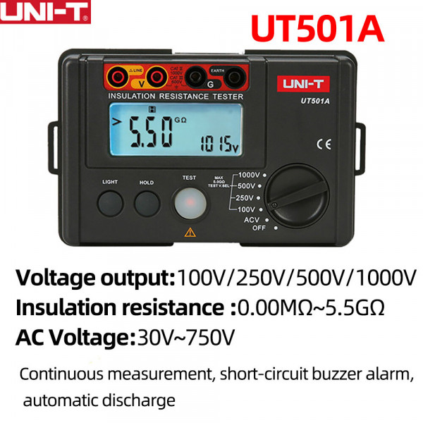UNI-T UT501A Digital Insulation Resistance Tester Megger Meter