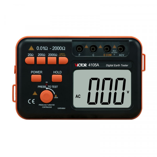 VICTOR 4105A Digital Earth Resistance Tester Grounded Resistance Tester 