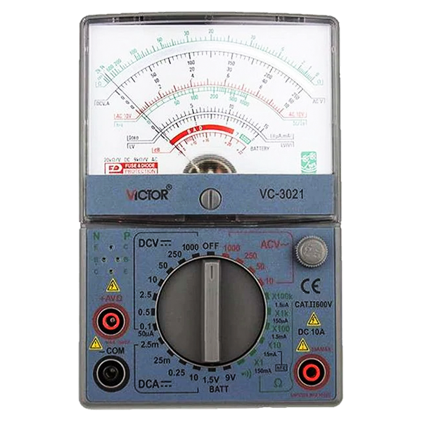 VICTOR 3021 Analogue Meter 1000V 10A 200MΩ Model: VC3021