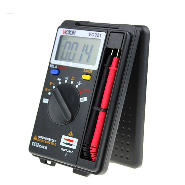 VICTOR VC921 Digital Multimeter True RMS 600V Mini Pocket Handheld size