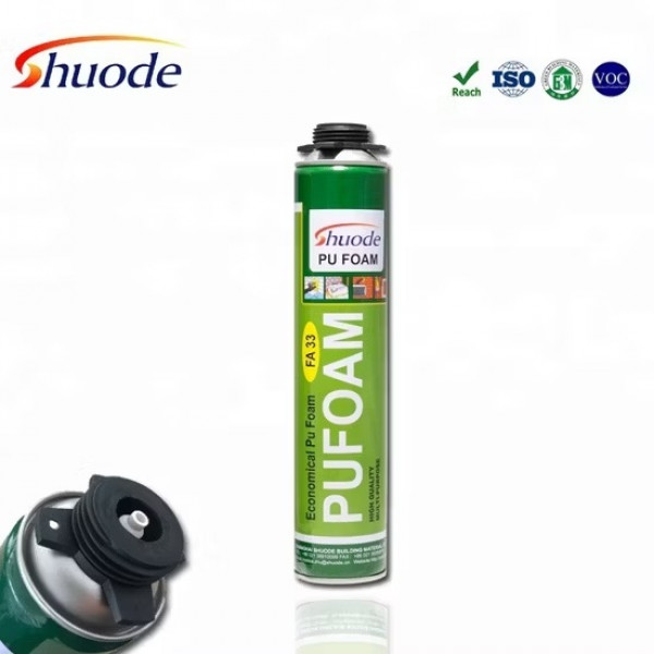 Shuode PU Foam Polyurethane Foam Expanding Spray Sealant FA 33 750ml