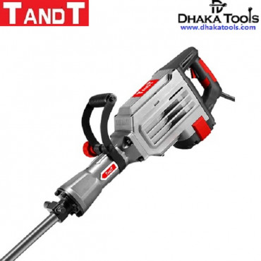 TANDT 1500 w, Demolition Breaker Hexagonal Shank, Impact force: 25 joules, Impact rate: 1800 bpm, flat & pointed chisels Model: TT1500B