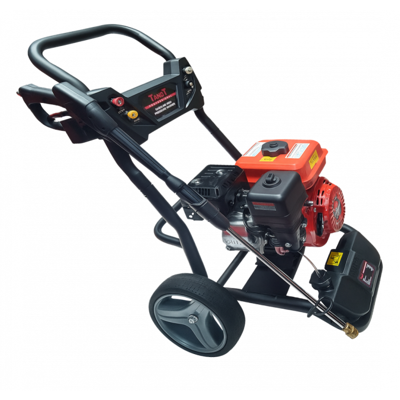 TANDT Gasoline High Pressure Washer TTPW9219 – 7 HP, 195 Bar (2828 PSI), 9 L/min Flow Rate, Heavy-Duty Petrol Pressure Washer; Model: TTPW9219
