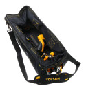 TOLSEN 17" Industrial Tool Bag Rigid Frame With Adjustable Shoulder Strap Model: 80101