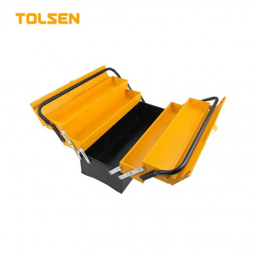 TOLSEN 17" Steel Tool Box 3-Layers Industrial Quality Model: 80212