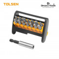 TOLSEN 15Pcs Magnetic Screwdriver Bit Set (Phillips & Flat) For Drill Model: 20365