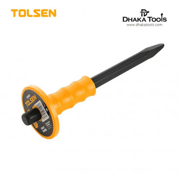 TOLSEN 10" Carbon Steel Pointed Cold Chisel 4x16x250mm Model: 25082