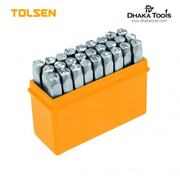 TOLSEN 27Pcs Steel Letter Punch Stamp Set (3mm) Model: 25101
