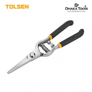 TOLSEN Straight Garden Pruning Shear (200mm 8") Dipped Handle 31019