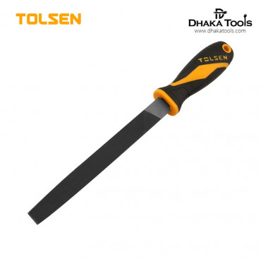 TOLSEN 8" Steel File Flat  TPR Handle 32001
