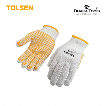 TOLSEN (12pairs) Garden Working Knitted Gloves 10(XL) Polyester and Cotton 45006