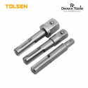TOLSEN 3Pcs SDS-PLUS Adaptor Set 10mm  (1/4 , 3/8 , 1/2 ) Socket Driver Set Drills Drill Bit Adaptor Model No: 77865