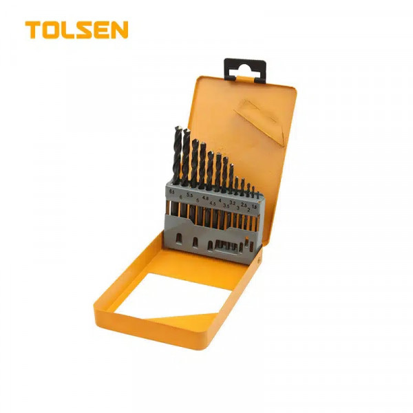 TOLSEN 13Pcs HSS Twist Drill Bits Set 1.5mm to 6.5mm Model: 75080