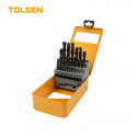 TOLSEN 25Pcs HSS Twist Drill Bits Set 1mm to 13mm Model: 75082