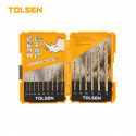 TOLSEN 15Pcs HSS Fractional Jobber Length Drill Bits Set Model: 75100