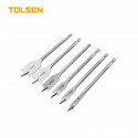 TOLSEN 6pcs Flat Wood Bits Set (3/8"-1") Model: 75656
