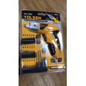TOLSEN Cordless Screwdriver 3.6V with 24Pcs Accessories Model: 79010
