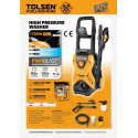TOLSEN 1700w, 135Bar High Pressure Washer 2000PSI w/ Self Priming Function  PWRBLAST Model: 79589