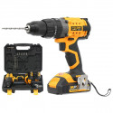 Tolsen 20V LI-ION Cordless Impact Drill with 2 Battery & Hard Case 13mm Metal Chuck (screwdriving / drilling / impact drilling) 87215