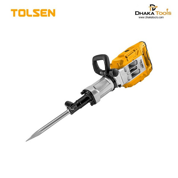 Tolsen 1700W Demolition Hammer w/ 6pcs Accessories Impact rate: 1650bmp, Impact force: 60J, HEX chuck system Heavy Duty Industrial Grade Model: 88553