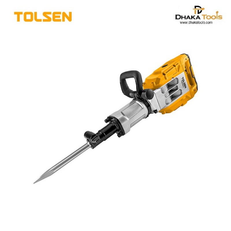 Tolsen 1700W Demolition Hammer w/ 6pcs Accessories Impact rate: 1650bmp, Impact force: 60J, HEX chuck system Heavy Duty Industrial Grade Model: 88553